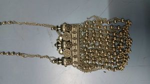Oxidized Silver Necklace and Earrings Set
