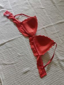 No boundaries Coral Lace Bralette