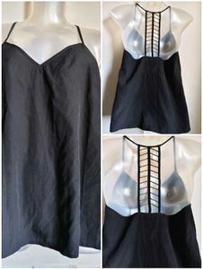 Sleeveless Black Top