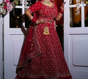 Bridal Lengha Red Colour