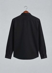 Men's Classic Black Full-Sleeve Shirt