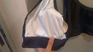Comfortable Black Ribbed Front-open Bra