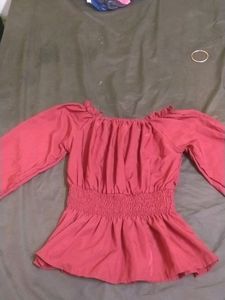Wine Red Top For Women