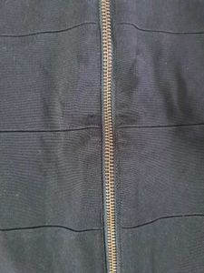 Forever New Black Zipper Mini Skirt