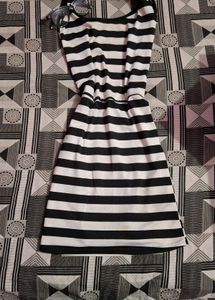 Black N White Bodycon Dress
