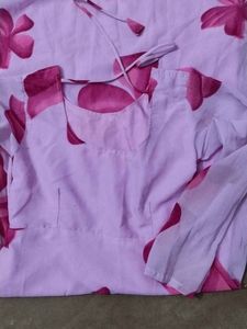 Beautiful Pink Floral Ethnic Gown