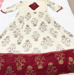 Anarkali Style Kurti with Tassels