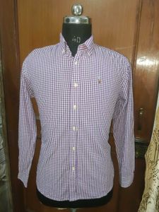 Purple Gingham Button-Down Shirt