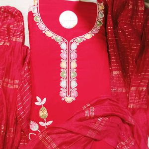 Embroidery Work Unstitched Suit