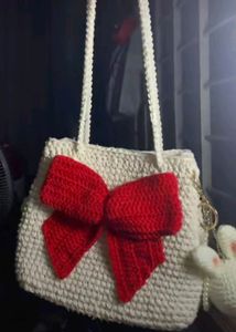 Crochet Bow Bag