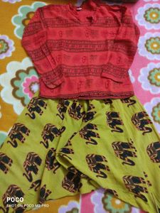 Cotton Dhoti Pants kurta set (unisex)