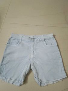 Light Wash Denim Cutoff Shorts