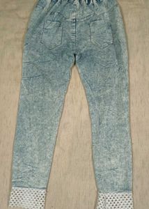 Light Blue Butterfly patch Denim Jeans