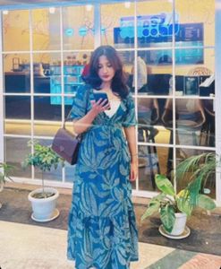 Floral Print Midi Dress
