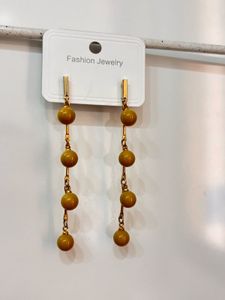 Stylish Yellow Drop Earrings
