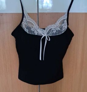 Lace Trim Cami Padded Top