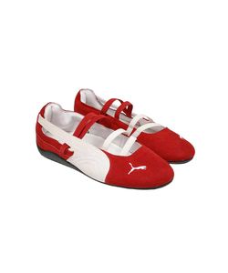 PUMA Ballet Flats - Red &amp; White