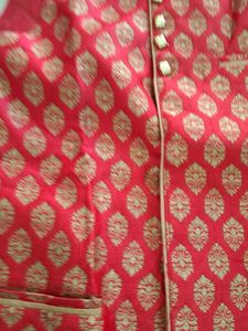 Red Brocade Waistcoat