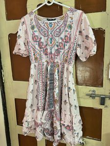 Boho Print Mini Dress