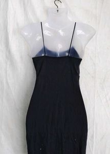 Chic Black Spaghetti Strap Mini Dress