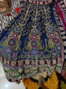 Full Heavy Stone Work Bride Lengha