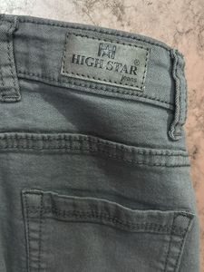 Grey Denim Skirt