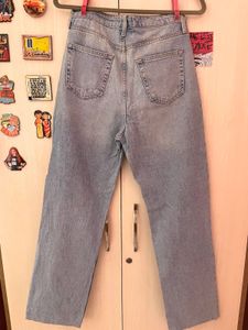 Forever 21 Ripped Wide Leg Jeans