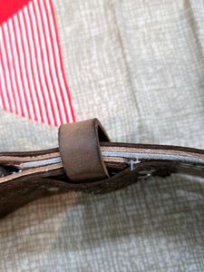 Durable Brown Leather Weightlifting Belt