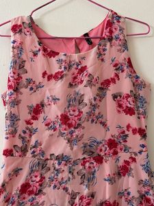 pink floral dress