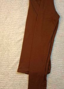 Ribbed Long Sleeve Henley Top