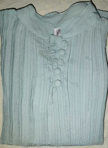 Chic Pleated Bell Sleeve Top