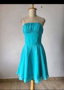 Stunning Teal Strapless Dress