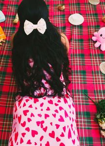 Heart Print long Dress