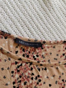 M&amp;S Floral Long Sleeve Top