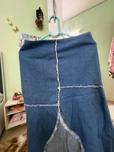 Denim Midi Skirt