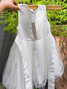 White Pearl &amp; Lace Princess Party Dress