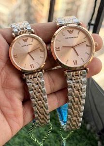 Emporio Armani Couple Watches Rose Gold