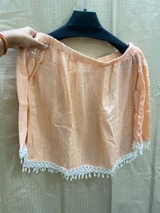 Boho Off-the-Shoulder Lace Trim Top