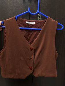 Chic Chocolate Brown Vest