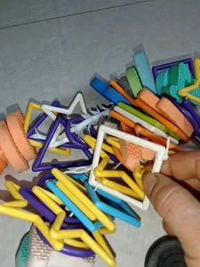 Colorful Bird Toy with Star Shapes