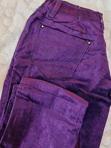 Purple Velvet Pants