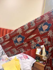 Red Block Print Cotton co ord set