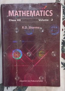R.D. Sharma Mathematics Class XII Volume 2