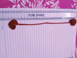 red heart crochet bookmark