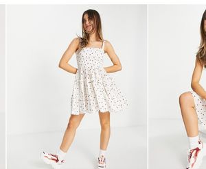 Trending polka dot Asos Design cami Mini ☀️Sun Dre