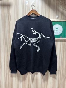 Arc'teryx Skeleton Print Brand Logo Black Sweater
