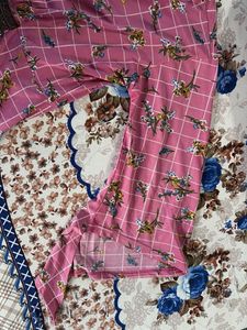 Pink Floral Kurta