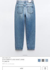 Zara Mom Fit Jeans - New