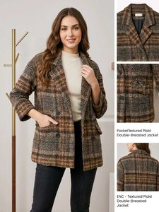 EnC K-Drama style Korean Vintage Coat jacket