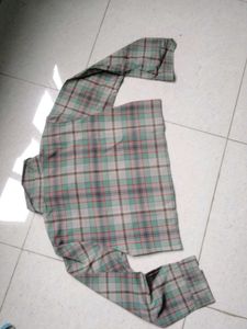 women check baggy style shirt